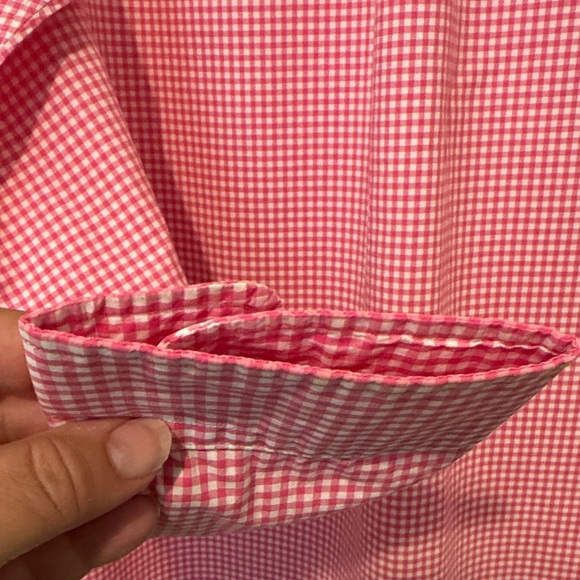 Ralph Lauren Blue Label Pink Gingham Shirt, size Medium, Valentine’s Day - Picture 5 of 9